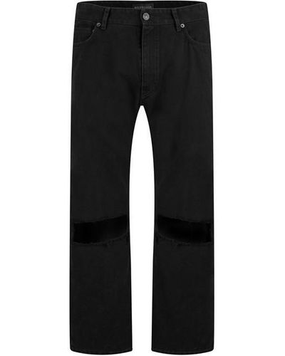 Balenciaga Loose Fit Buckle Trousers - Black