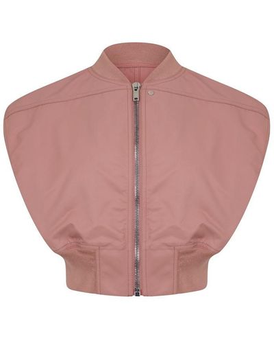 Rick Owens Babel Tatlin Bomber Jacket - Pink