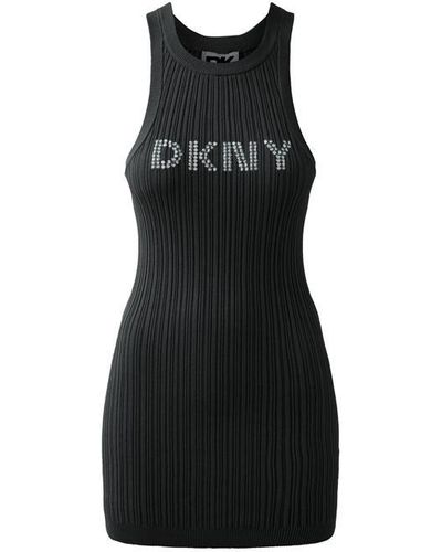 DKNY Knit Dress Ld42 - Black