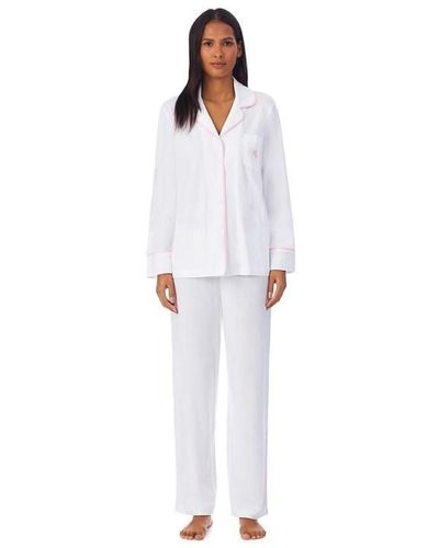 Lauren by Ralph Lauren Long Sleeve Pyjama Set - White