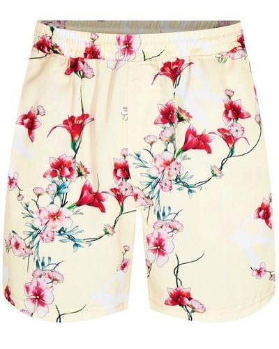 Represent Floral Shorts - Red