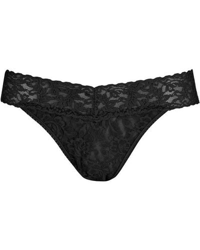 Hanky Panky 'worlds Most Comfortable' Mid Rise Thong - Black