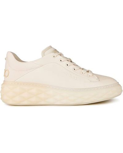 Jimmy Choo Diamond Maxi Ombre Leather Trainers - Natural
