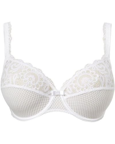 Maison Lejaby 13830-3 Women's Gaby White Floral Lace Padded Underwired  Spacer Bra 12C : Maison Lejaby: : Clothing, Shoes & Accessories