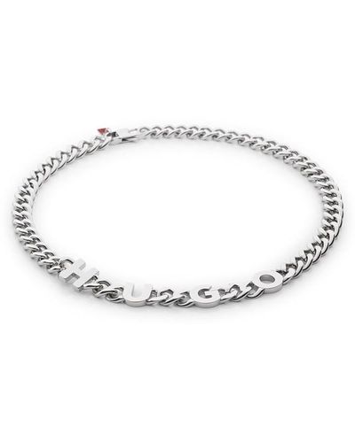HUGO E-chain Necklace - Metallic