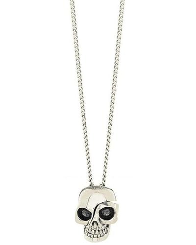 Alexander McQueen Skull Pendant Necklace - Metallic