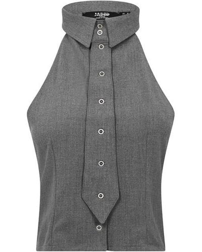 Jaded London Jaded Tailrd Shirt Ld42 - Grey