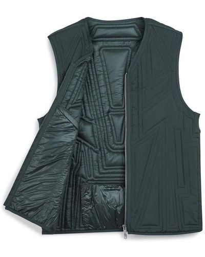 Y-3 Quilted Vest - Blue