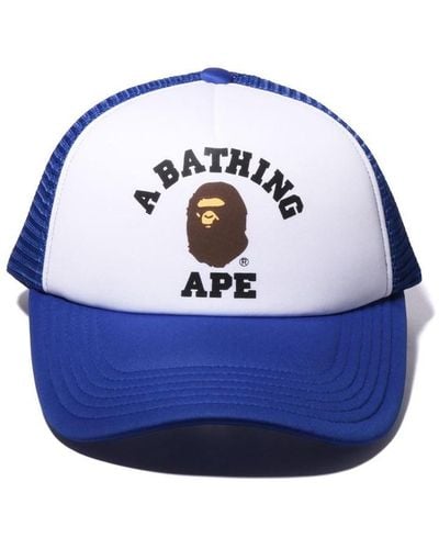 A Bathing Ape Bape Camo Cap Sn42 - Blue
