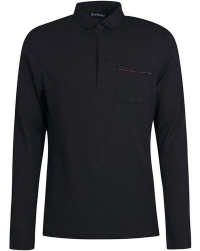 Barbour Adie Long Sleeve Polo Shirt - Blue