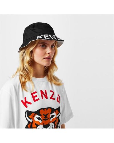 KENZO Knzo Lgo Bucket Hat Ld42 - Black