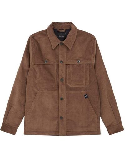 PS by Paul Smith Ps Workwear Jkt Sn34 - Brown