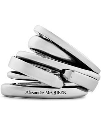 Alexander McQueen Alex Acc Ear Cuff Sn41 - White