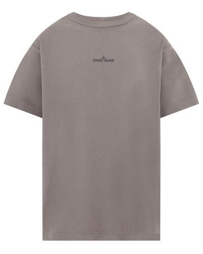 Stone Island Camo1 Short Sleeved T Shirt - Grey