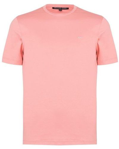 Michael Kors Short Sleeve Sleek Polo Shirt - Pink
