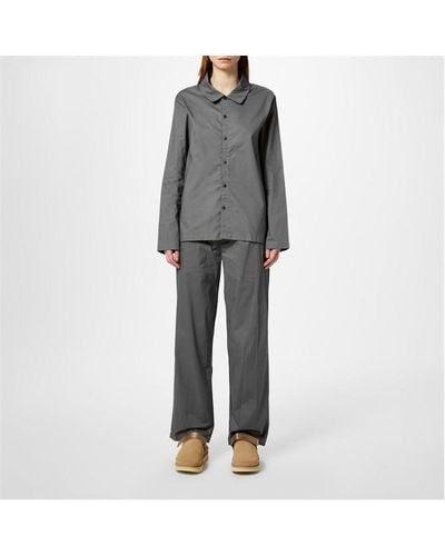 Calvin Klein Long Sleeve And Trouser Pyjamas Set - Grey