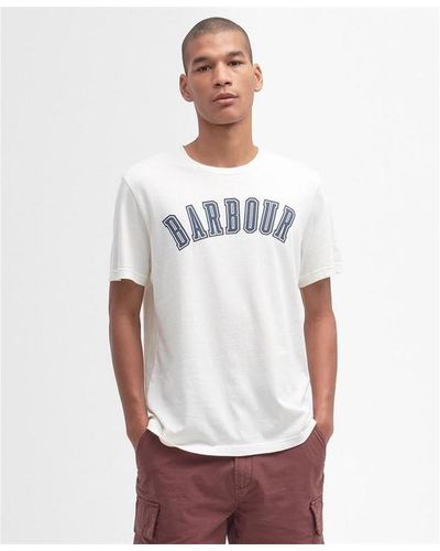 Barbour Stockland Graphic T-shirt - White