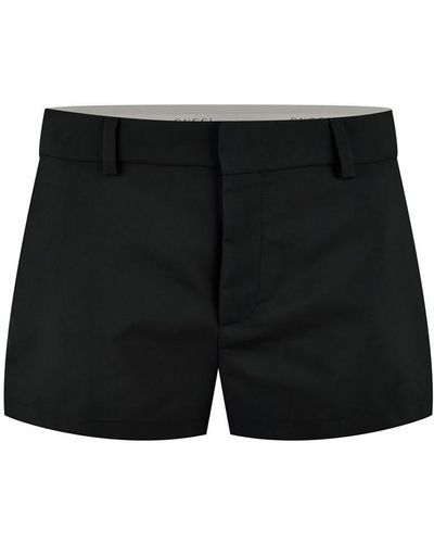Gucci Techo Gabardine Shorts - Black
