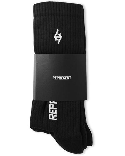 REPRESENT 247 247 3 Pack Socks - Black