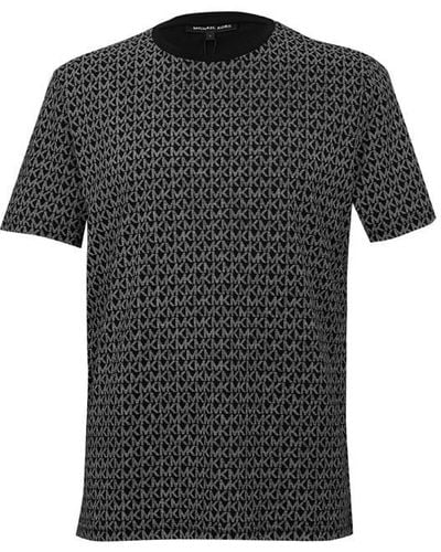 Michael Kors Signature Logo Cotton T-shirt - Black