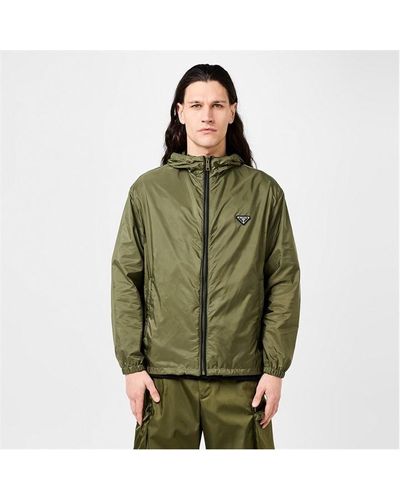 Prada Re-nylon Blouson Jacket - Green