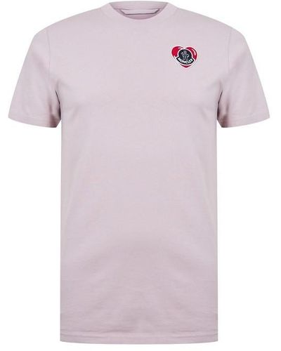Moncler Ss T-shirt Sn44 - Purple