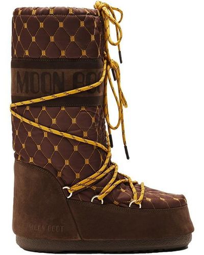 Moon Boot Icon Quilted Snow Boots - Brown