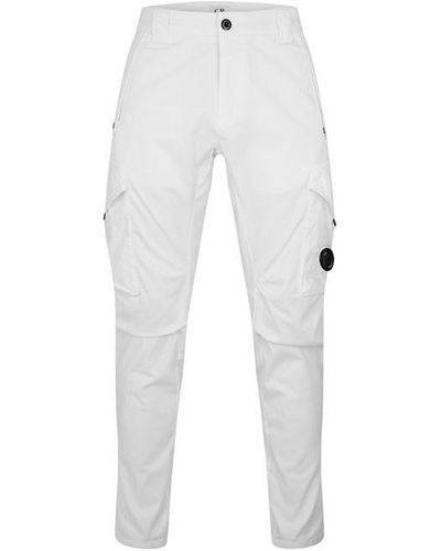 C.P. Company Stretch Cargo Trousers - White