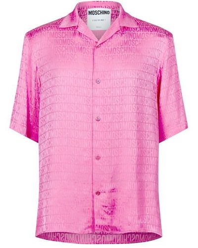 Moschino Monogram Jacquard Shirt - Pink