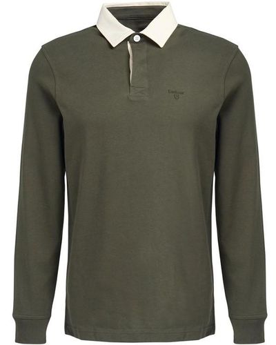 Barbour Howtown Rugby Shirt - Green