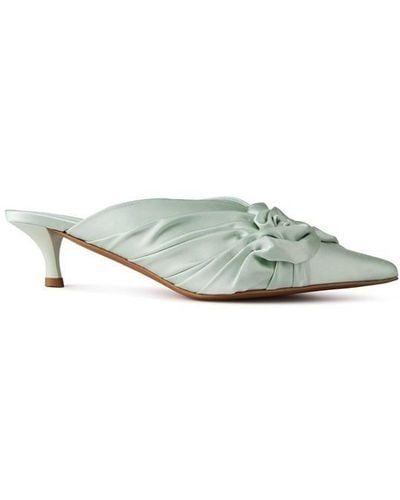 Givenchy Satin Twist Mules - Green