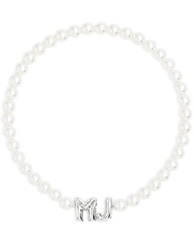 Marc Jacobs Balloon Pearl Necklace - White