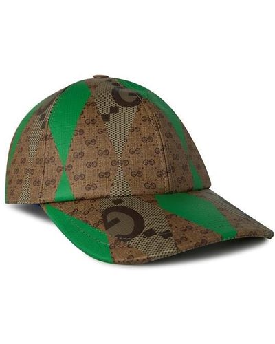 Gucci Contrasting Coated Baseball Cap - Green