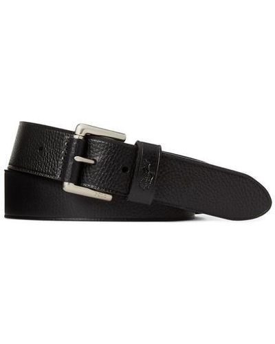 Polo Ralph Lauren Polo Pebbled Belt Sn41 - Black