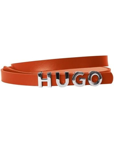 HUGO Zula Belt 1.5cm - Red