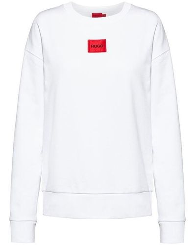 HUGO Red Label Crew Neck Jumper - White