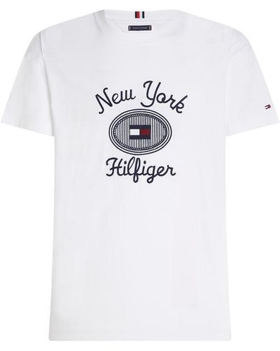 Tommy Hilfiger Tommy Ny Crest Tee Sn43 - White