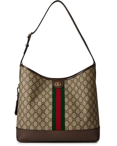 Gucci Ophidia gg Medium Shoulder Bag - Brown