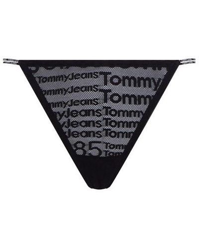 Tommy Hilfiger S Lace Thong Black L - Grey