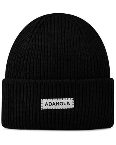 ADANOLA Knit Beanie - Black