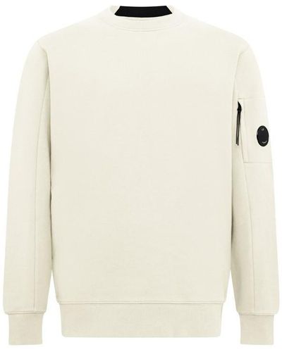C.P. Company Heavyweight Lens Sweatshirt - White