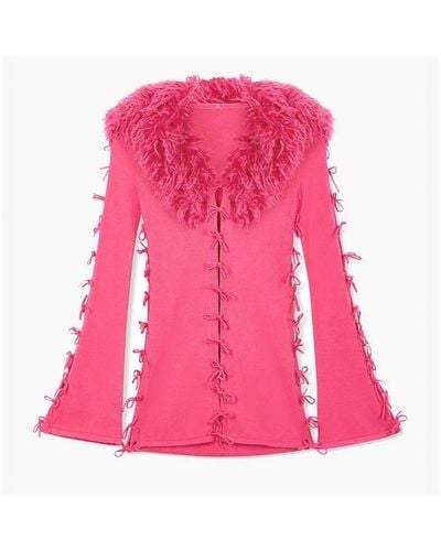 House Of Sunny Laced peggy Cardigan - Pink