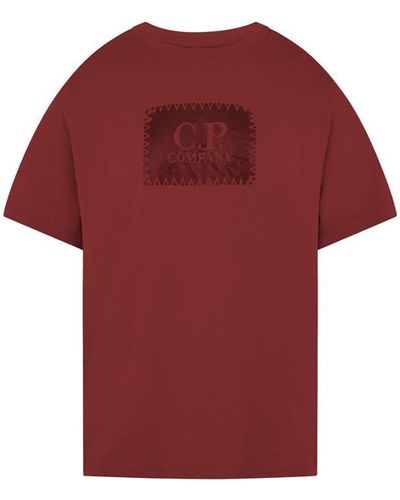 C.P. Company Block Logo T-shirt - Red