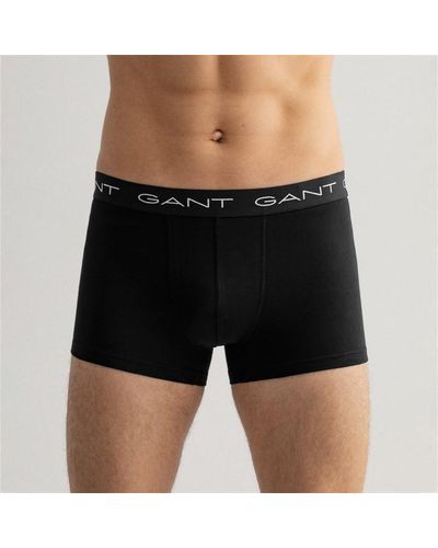 GANT 3 Pack Boxer Shorts - Black