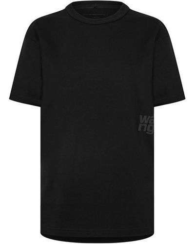 Alexander Wang Puff Logo T Shirt - Black