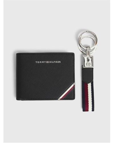 Tommy Hilfiger Wallet And Key Fob Set - Black