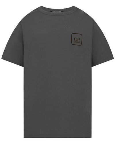 CP COMPANY METROPOLIS Back Logo T-shirt - Grey