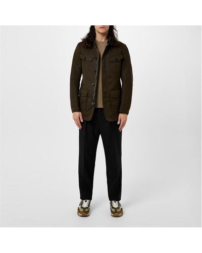 Tom Ford Technical Canvas Tailored Military Jacket - Black