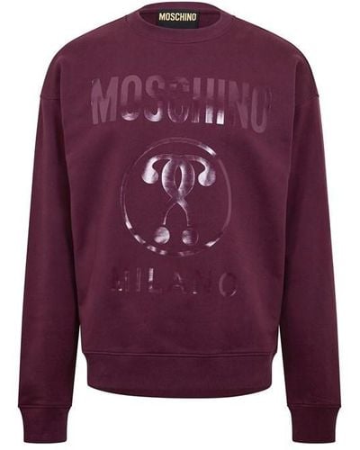 Moschino Question Mark Sweatshirt - Purple