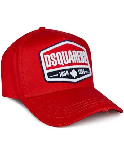 DSquared² Dsqua2 Patch Baseball Cap - Red